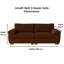 3 Seater Corduroy Sofa-187285436