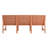 Apricot Brown 1 - Piece Patio Conversation , 3 Seater Made Of Polypropylene, Waterproof, , Breathable Slatted Design For Relaxation Polypropylene Indoor/outdoor Furniture In Brown, , Lightweight Yet
