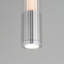Luminaire suspendu cylindrique à 1 lumière DEL en chrome poli Dejoun-79267557