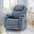 Gray/Blue Polyester Blend