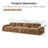 Oversized Tufted Velvet Modular Sofa-2955107