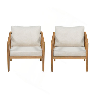 Westin Outdoor Acacia Wood Club Chair(Set Of 2)