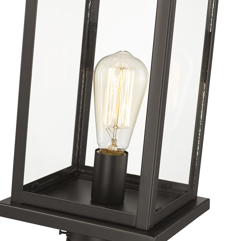 Arocho Transparent Lantern Head, Powder Coated Bronze