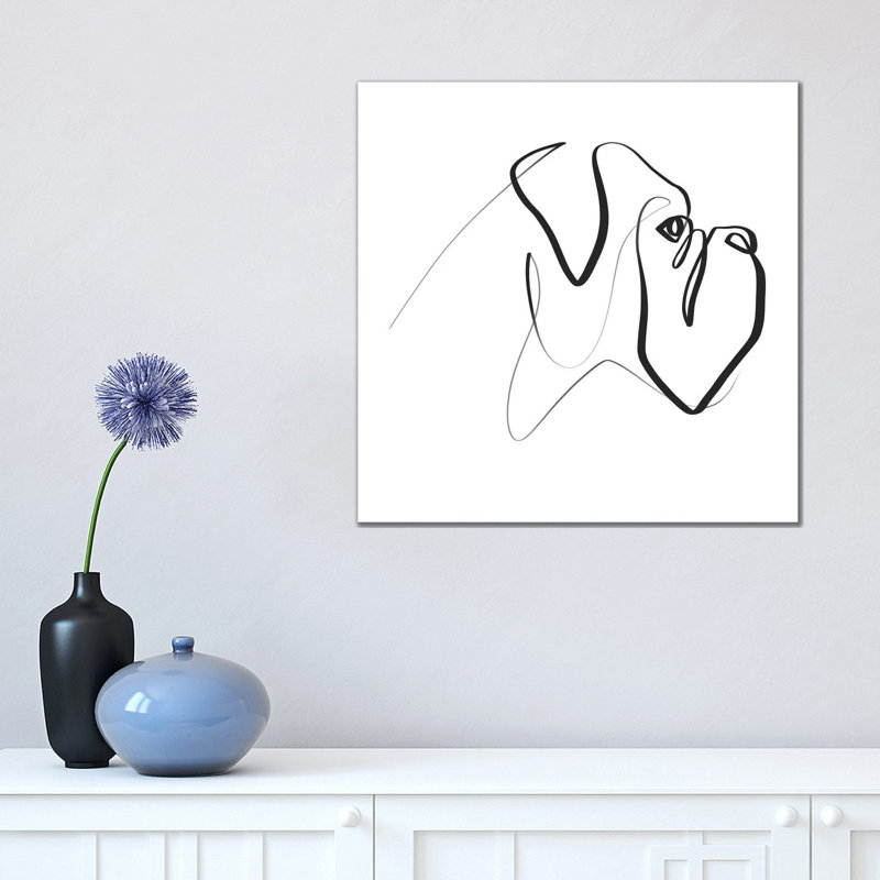 Boxer by Dane Khy - Wrapped Canvas Gallery-Wrapped Canvas Giclée, 45.72 cm H x 45.72 cm W