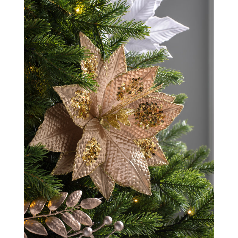 Fabric Poinsettia Arrangement