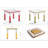 Whiteboard Adjustable Square 4 Students Activity Table