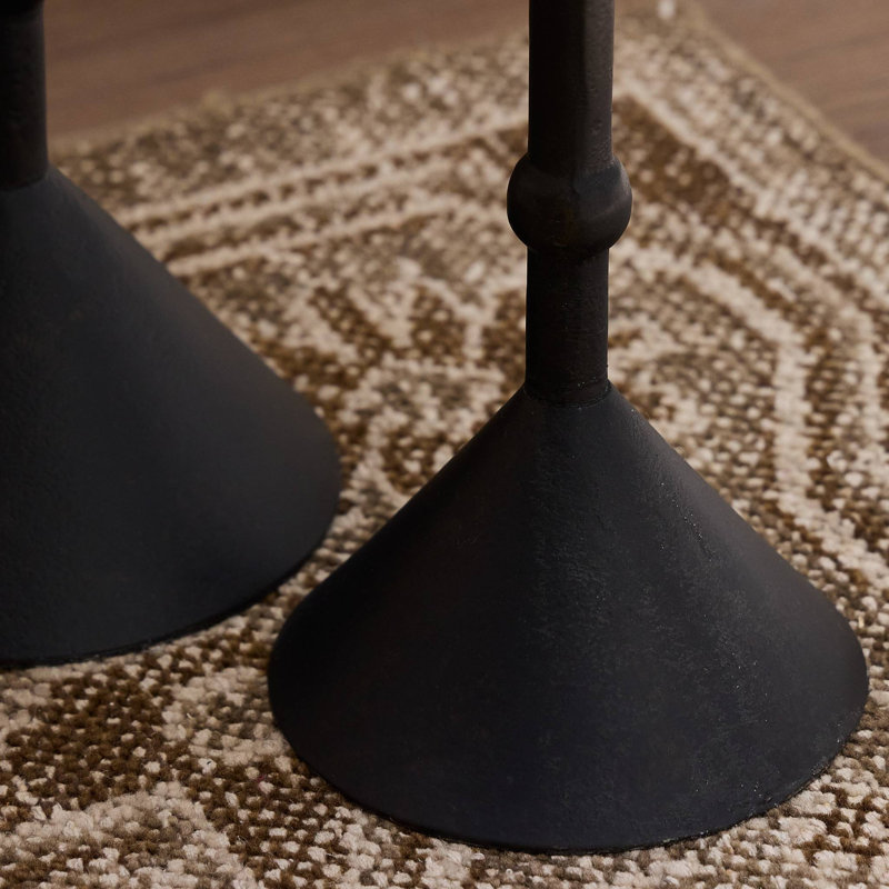 Printa Nesting End Tables-Black Antique
