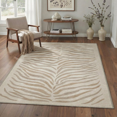 Tapis zébré moderne à motif zébré Albertslund