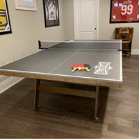 HALL OF GAMES Official Size Wood Table Tennis Table TT218Y19006 - The Home  Depot