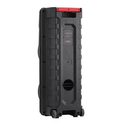 Puissance de sortie 8 000 W, double enceinte sans fil Bluetooth de 12 po avec microphone, télécommande, système de sonorisation portable, DEL RVB, FM / AUX / USB / TF / TWS / écho