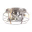 Rakestraw 12.2'' Flush Mount Caged Ceiling Fan with LED Lights and Remote Control-1464528024