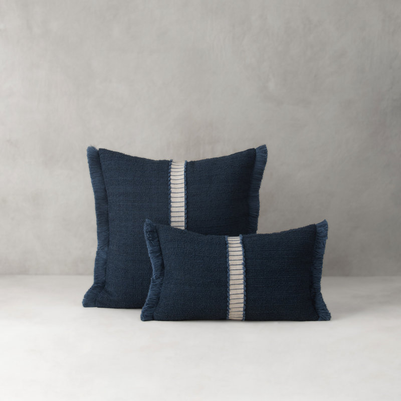 Deluxe Indigo Indoor/Outdoor Pillow Cover & Insert, 20" x 20", Square