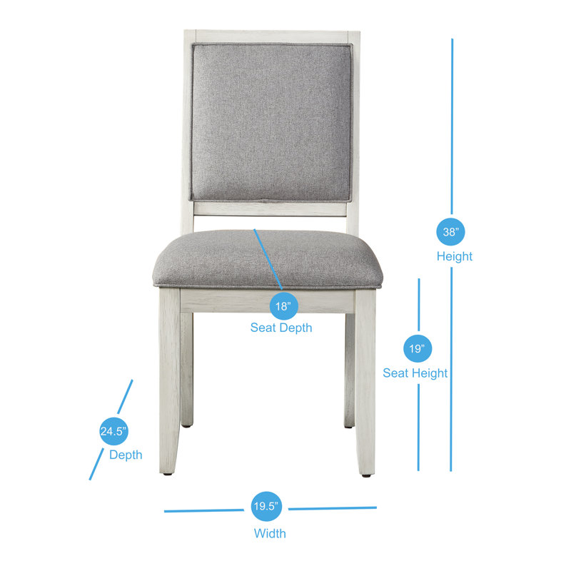Chaise d'appoint Amonti en blanc vieilli
