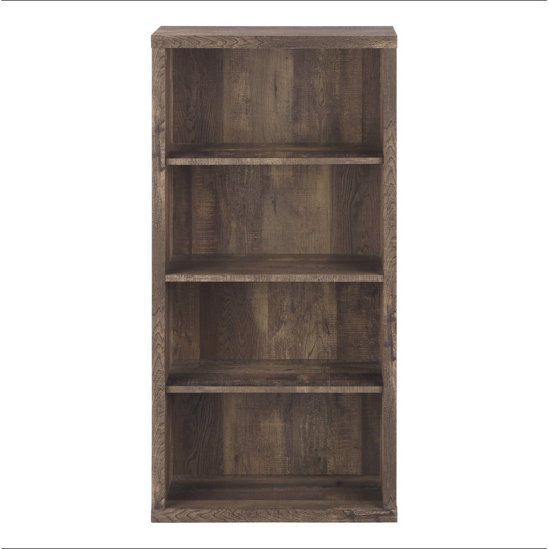 Bibliothèque, bibliothèque, étagère, 5 niveaux, h 48 po, bureau, chambre à coucher, Brun