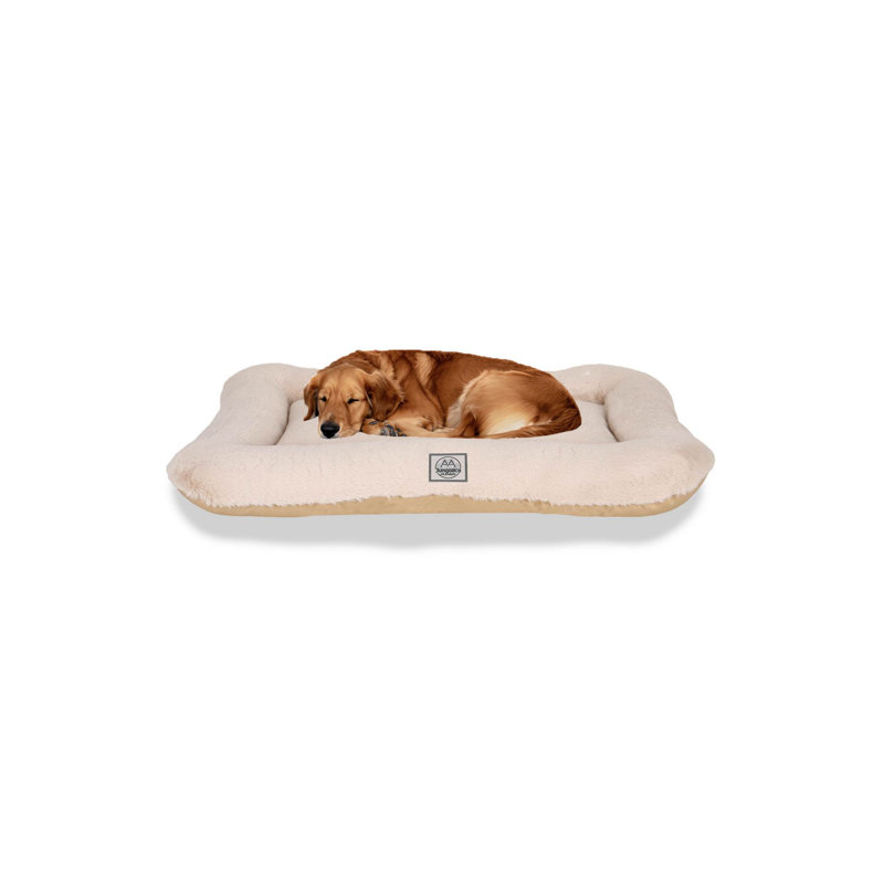 Pet Bed, Beige, 37.4" L x 29.5" W