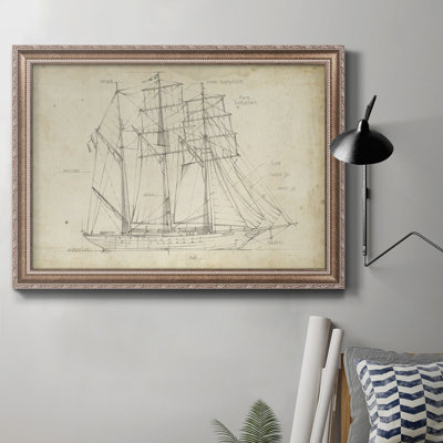 Voilier, plan I, peinture sur toile