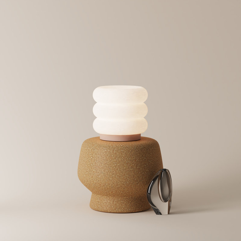 Argizari Table Light, Sand, 9.5" H x 10" W x 10" D