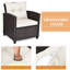Ensemble de conversation en rotin de trois articles avec coussins-64417744
