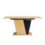 Table extensible de 61,59 pouces avec rangement, style moderne en bois. Structure et base en métal. Plateau de table réglable pour la cuisine, le bureau. Conception fonctionnelle. Et maison, salle à manger, look classique