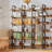 Library Bookcase 6 Tiers 73in Height with Back Fence Large Open Book Shelf Easy Assembly for Home Office-1506527340-1520616316