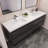 Azden 70.6" Wall-Mounted Double Bathroom Vanity Set-821701336