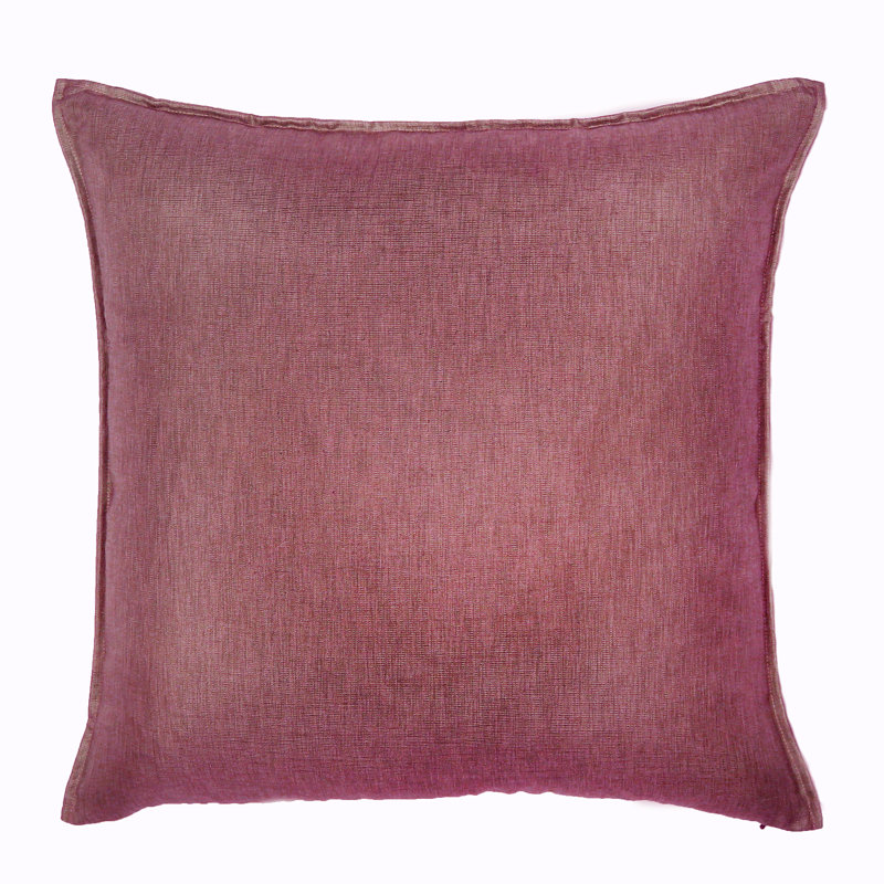 Feather Throw Pillow, Rouge