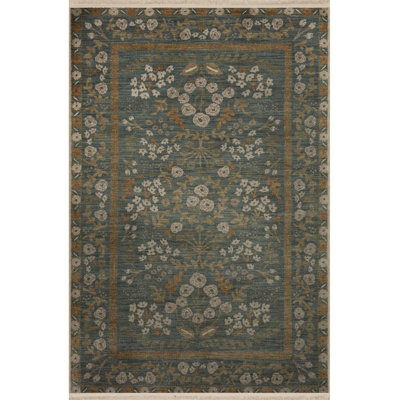 Multi Color Traditional Motif Ethnic Flower Pattern Creative Vintage Decorative Machine Washable Area Rug