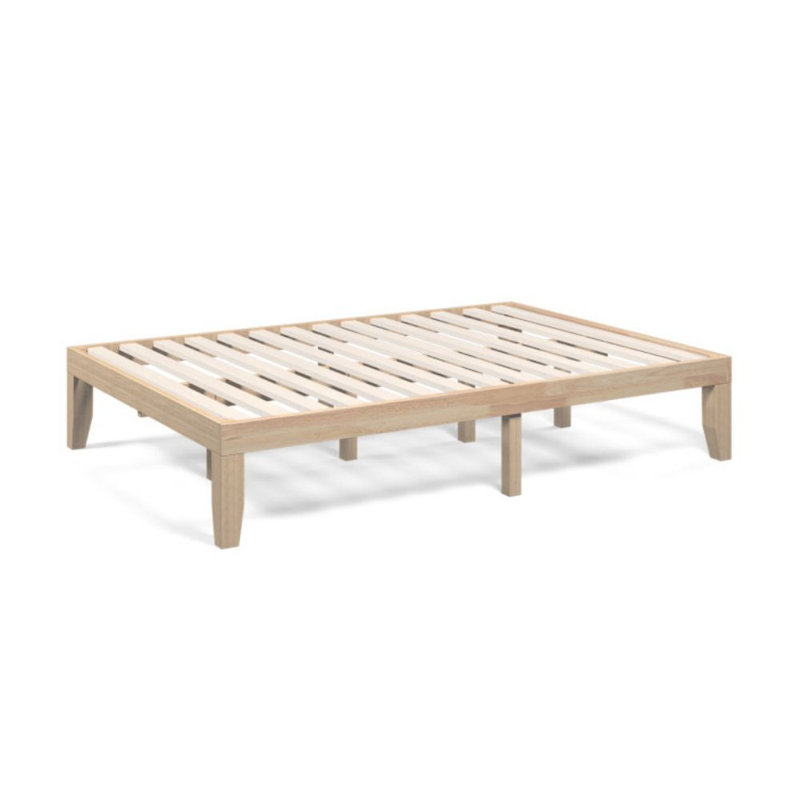 Lit plateforme 14 po Idom, Naturel, Double