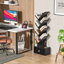Bibliothèque à 8 niveaux avec tiroir, bibliothèque haute en bois avec conception anti-basculement, tablette de rangement peu encombrante pour la chambre à coucher, le salon et le bureau personnel-133225729-133699216