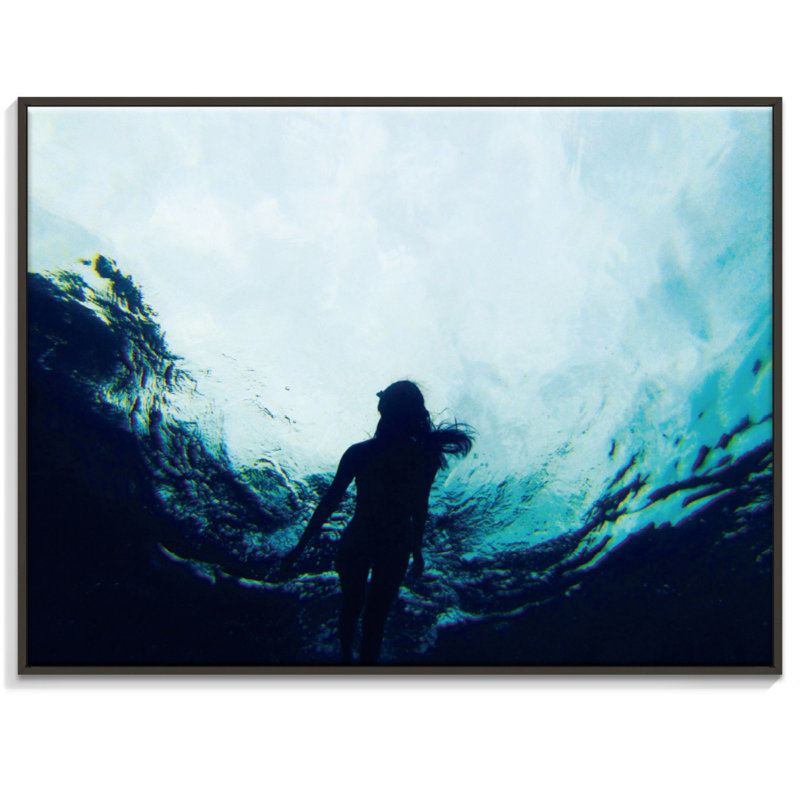Print on Canvas, 76cm H x 102cm W, Black Floater Frame