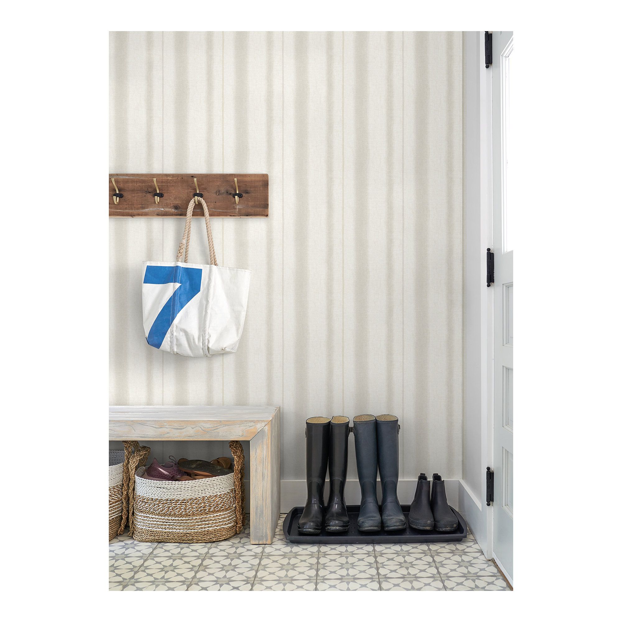 Carmelia Modern Unpasted Wallpaper, Gray