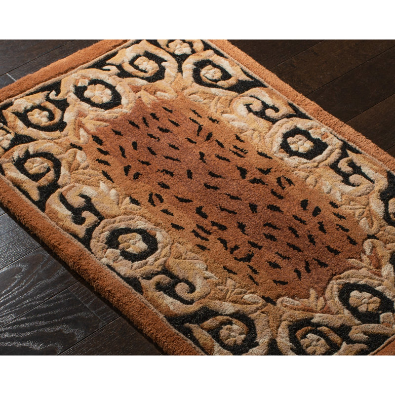 Tapis oriental en laine touffeté à la main Lenora Naples, Rectangle 5 pi x 8 pi