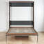Lit escamotable double avec bureau pliable-940585415