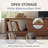Extendable Walnut TV Stand For 65-100 Inches With 3 Drawers