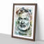 Ernest Hemingway in Abstract - Picture Frame Painting Print-55725968-55725971
