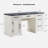 Ohana 58'' W Rectangle Computer Desk with Storage Cabinet and Drawers, Workstation for Office Home-926011654