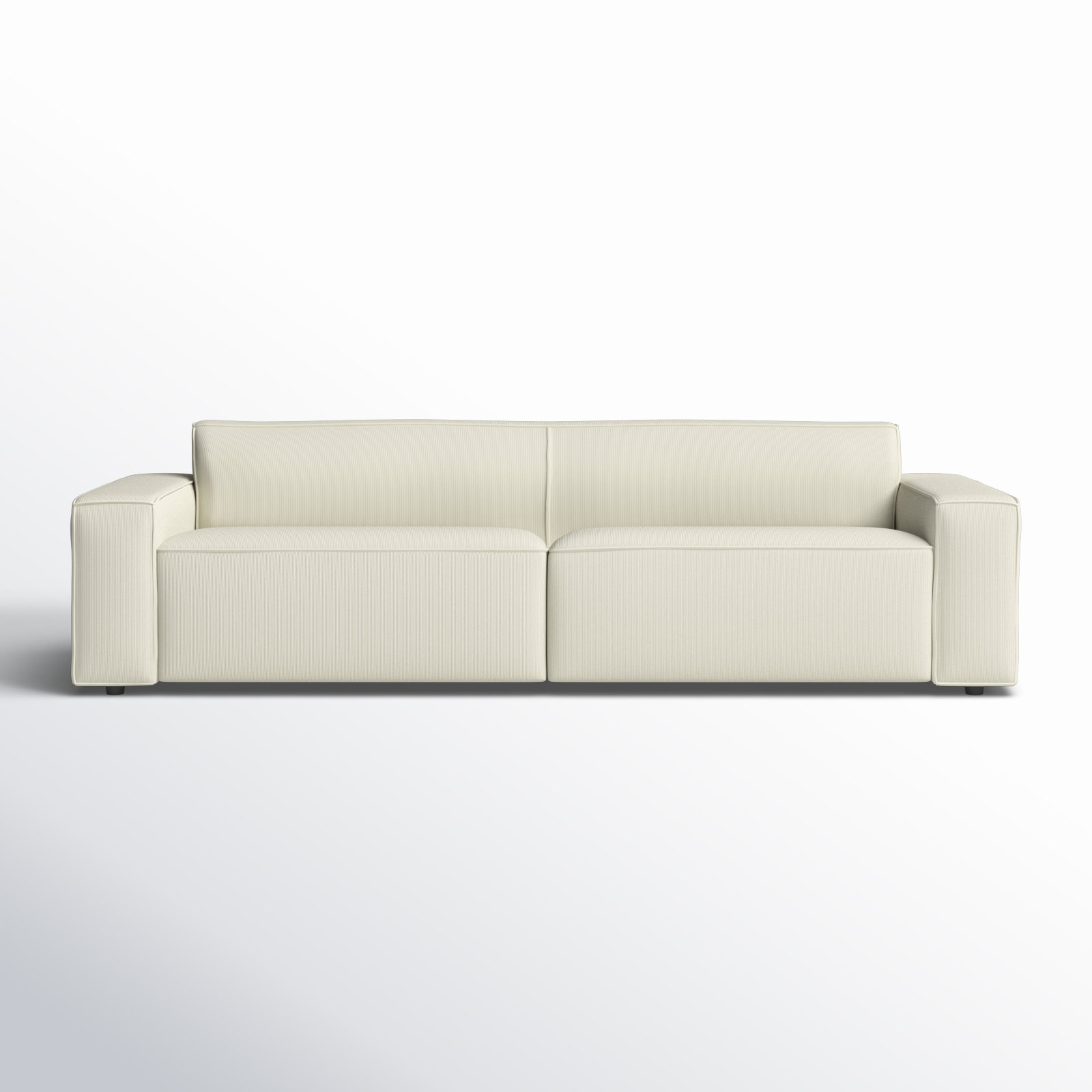 Amada 97" Linen Sofa, Cream Linen