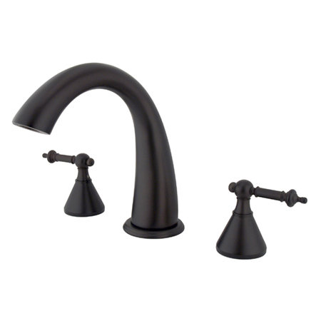 Templeton Double Handle Deck Mounted Roman Tub Faucet