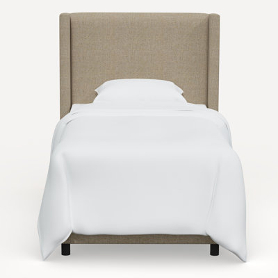 Hanson Linen Upholstered Wingback Bed