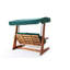 Daney Pine Porch Swing with Canopy-549385800-549385801