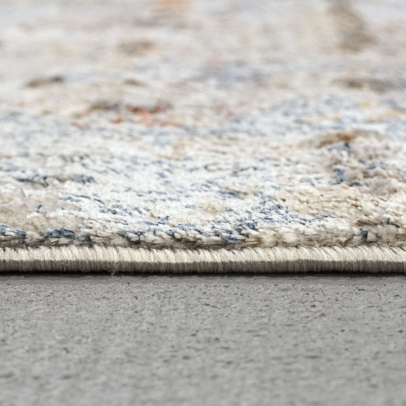 Tapis gris Bireuen, Rectangle 5 pi 3 po x 7 pi 7 po