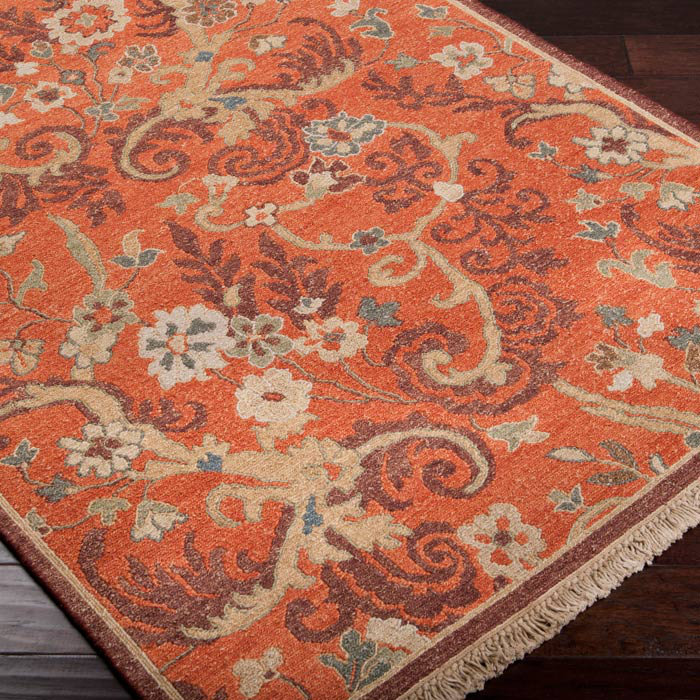 Tapis oriental en laine noué à la main brun Mathilda, Rectangle 2 pi x 3 pi