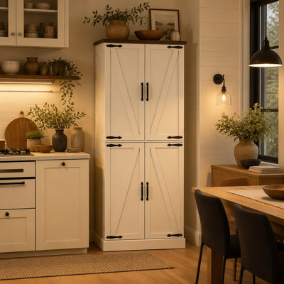 Stylish Storage Cabinet,Home Office Organizer,Vertical Kitchen Pantry Cabinet,Tall Pantry Cabinet(Only Tall Pantry Cabinet)