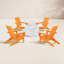 POLYWOOD by AllModern Foldable Outdoor Adirondack Chair With Table-527792830