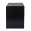 Table d'appoint empilable rétro de style naturel noir, faite de fibre de verre à 85% et à 15%, d'une surface de 14,5 po, convenant aux espaces extérieurs convenant à différentes pièces-1529009804