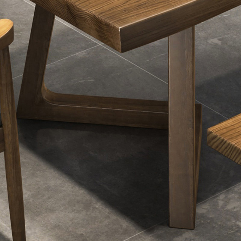 Table de salle à manger brune, H 29,53 po x L 70,87 po x l 31,5 po