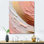 Peach and Gold Spiral Radiance - Abstract Spirals Wall Art
