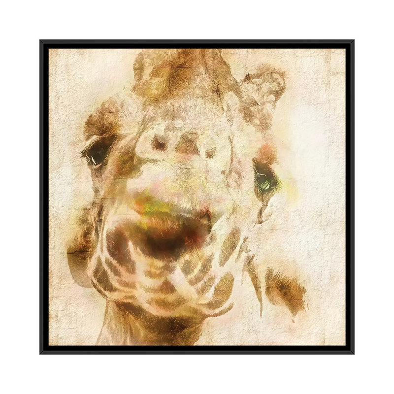 « inspektor iv », impression sur toile, H 18 po x l 18 po x P 1,5 po, Toile avec cadre noir