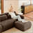 80" Modular Upholstered L-Shaped Sofa With Ottoman-613306472