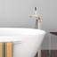 Garniture de robinet de baignoire à poignée simple avec douchette-33072777